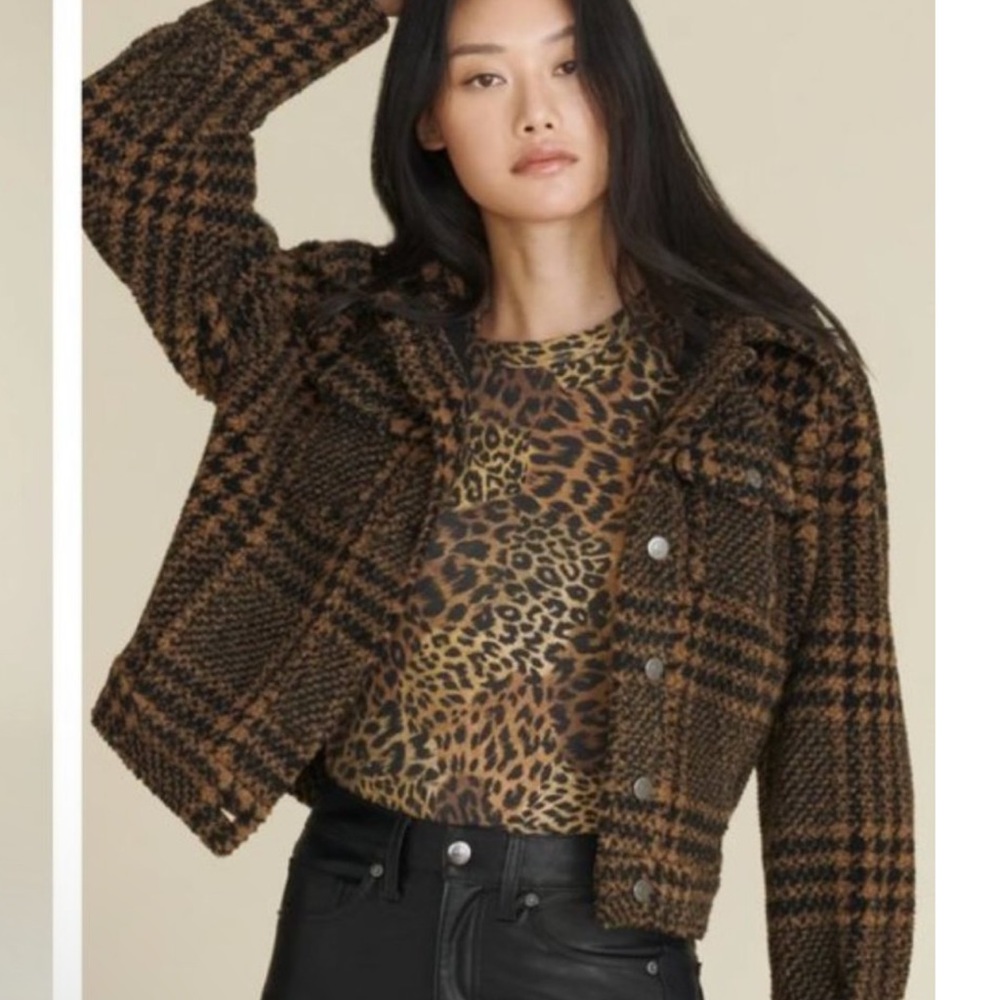Veronica Beard Gabbi Hooded Houndstooth Jacket NWT - Picture 4 of 13